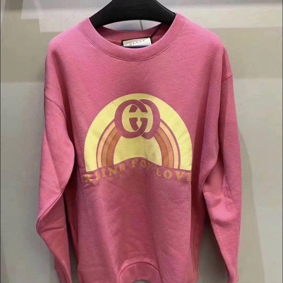 pink gucci crewneck